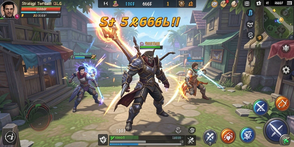 Gameplay strategis 666F yang menarik dan seru.