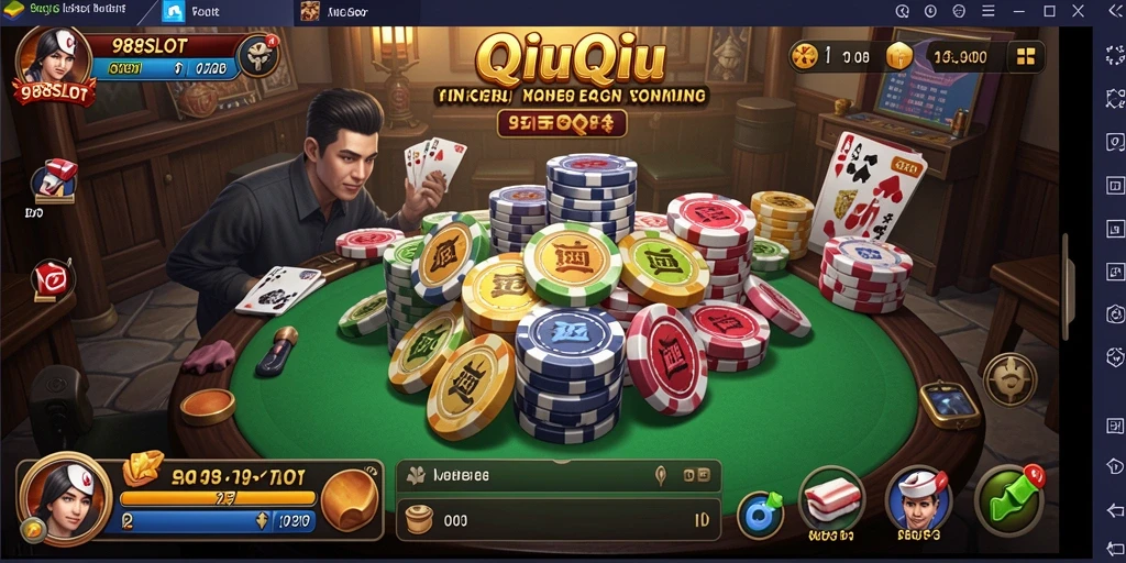 Gameplay menarik dari 988SLOT saat memainkan QiuQiu.
