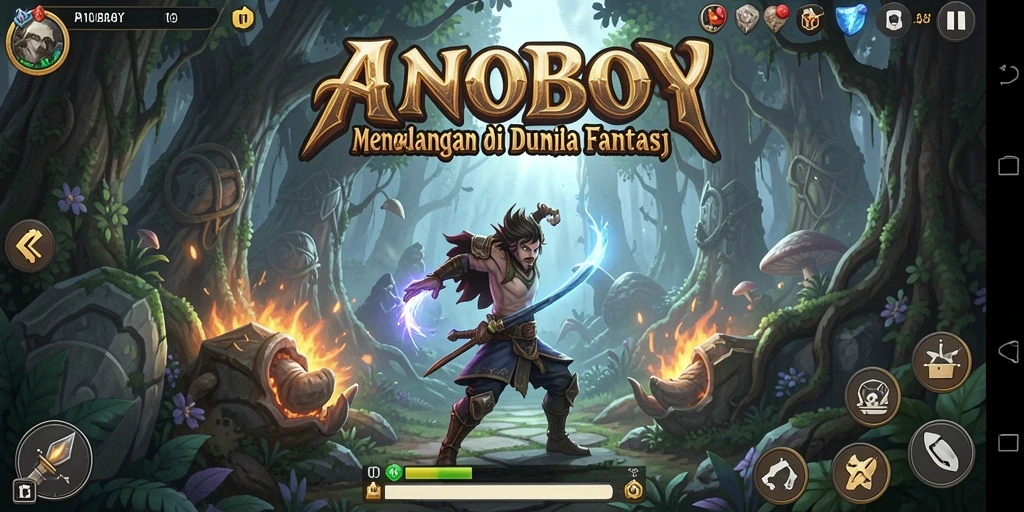 Screenshot ANOBOY menampilkan gameplay petualangan yang menegangkan.