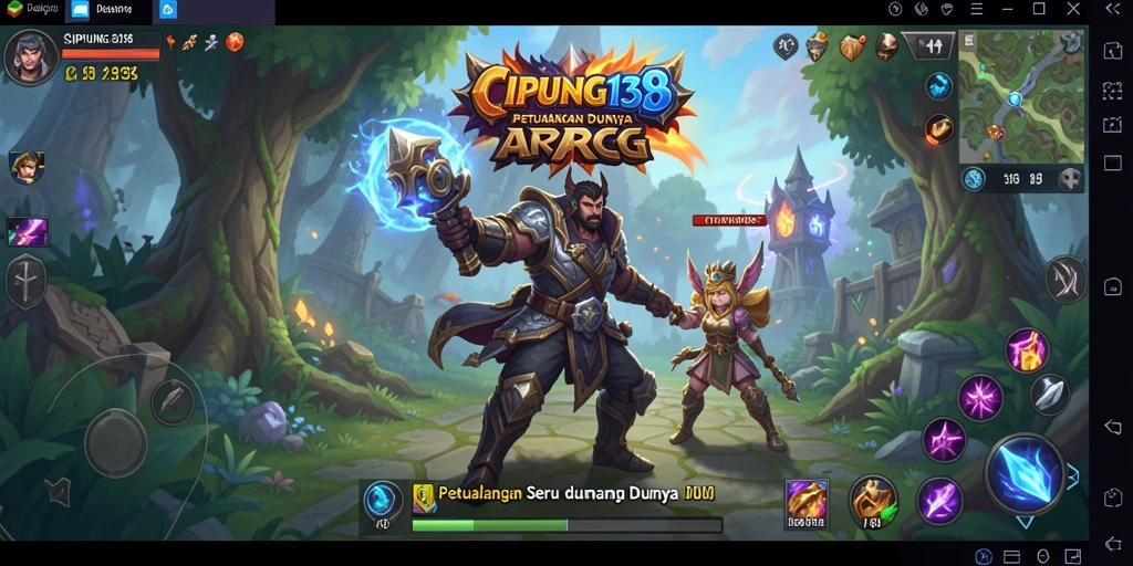 Tampilan gameplay menarik dalam petualangan ARPG.