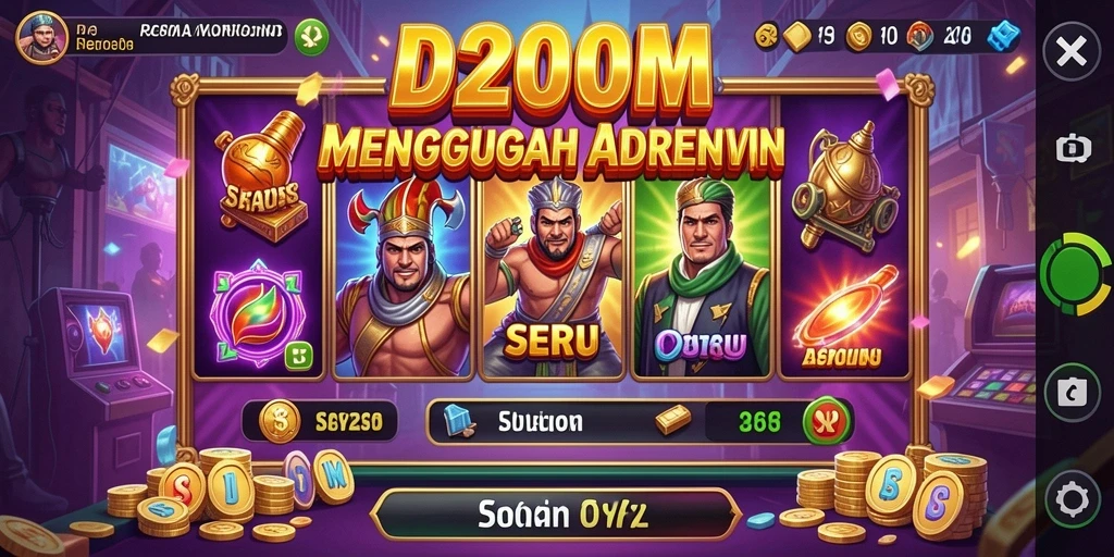 Tampilan menarik dari gameplay D200M yang memukau.