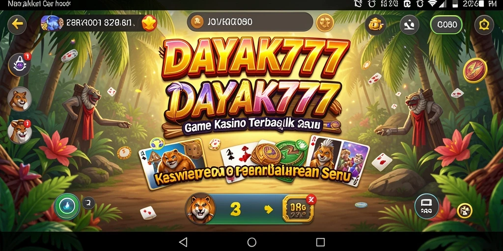 Tampilan menarik dari gameplay Kasino di DAYAK777