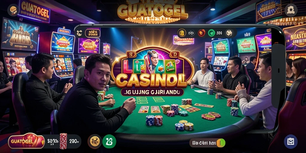 Tampilan gameplay GUATOGEL yang mengasyikkan dalam suasana Live Casino.
