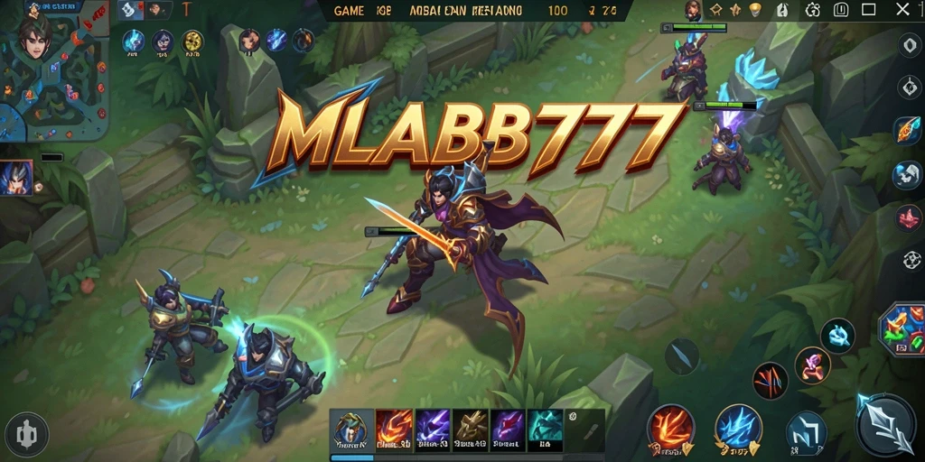 Tampilan gameplay MOBA yang menarik dan intens.