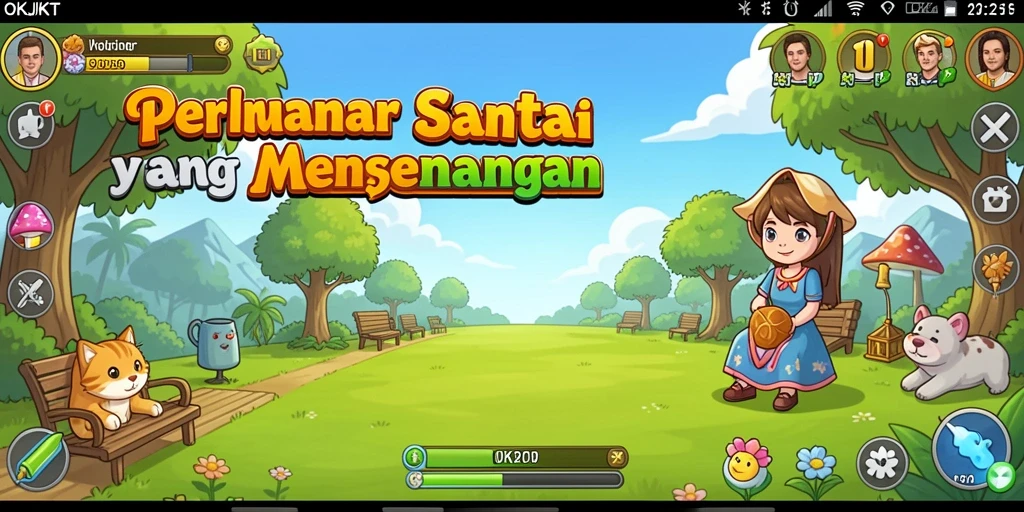 Tampilan gameplay menarik dari OKJKT saat dimainkan.