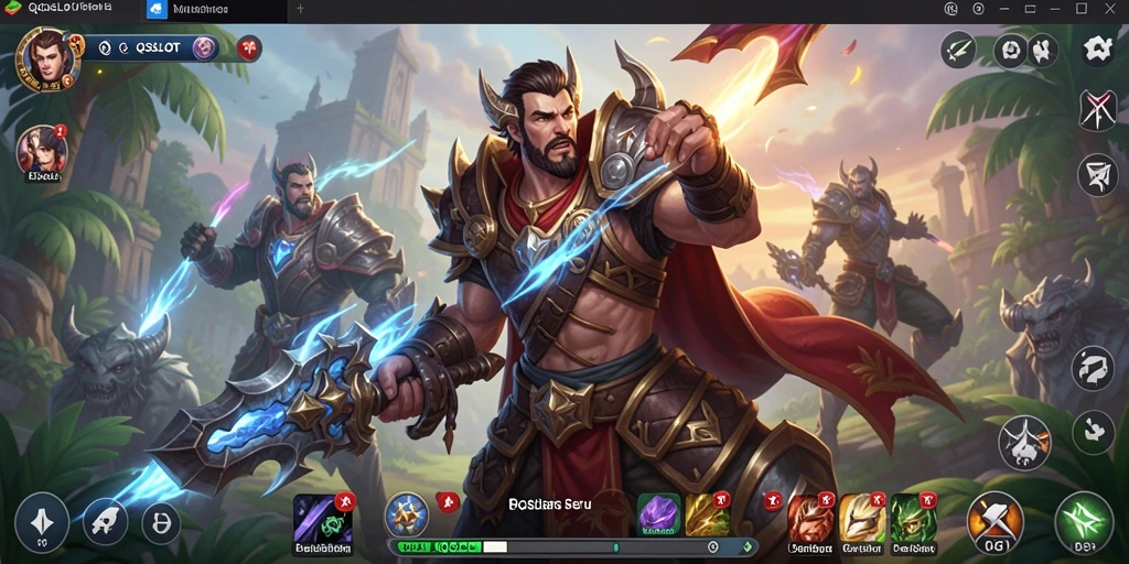 Tangkapan layar menampilkan pertempuran epik dalam dunia <strong>QQSLOT</strong>.