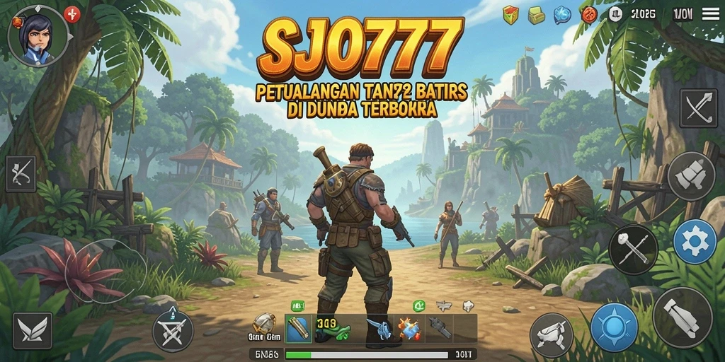 Screenshot gameplay menunjukkan karakter menjelajahi dunia terbuka.
