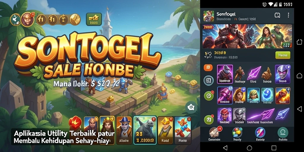 Tampilan antarmuka pengguna SONTOGEL yang ramah dan intuitif.