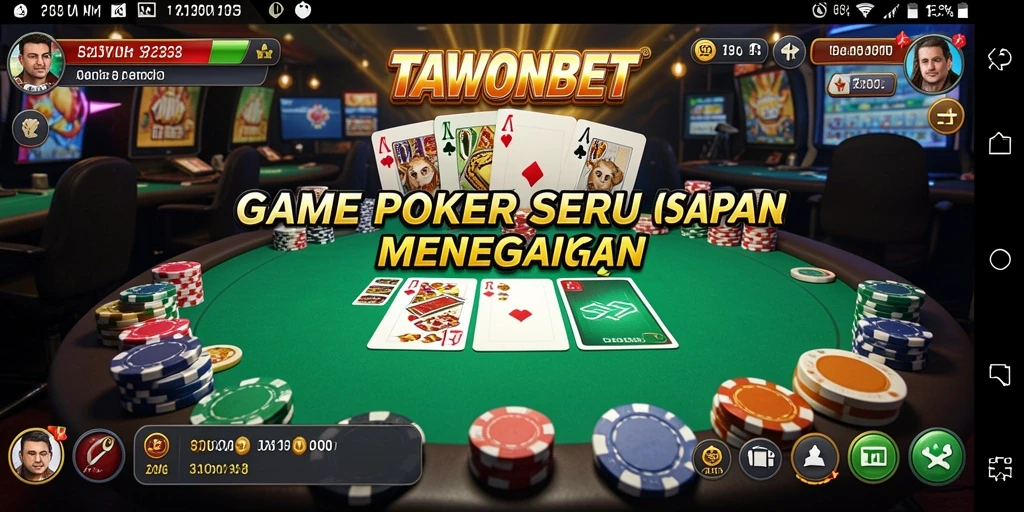 Gameplay menarik dari TAWONBET yang menampilkan keseruan poker.