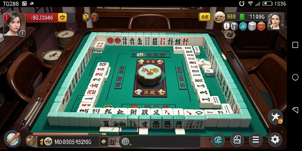 Tampilan gameplay TO288 yang menarik dan seru dalam permainan Mahjong.